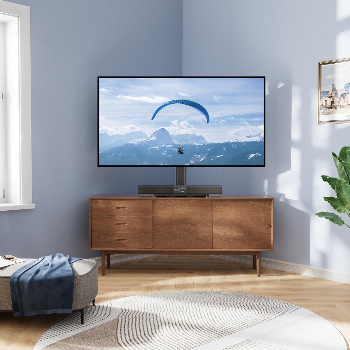 PERLESMITH Swivel Universal TV Stand for 24-60 Inch TVs (PSTVS09)