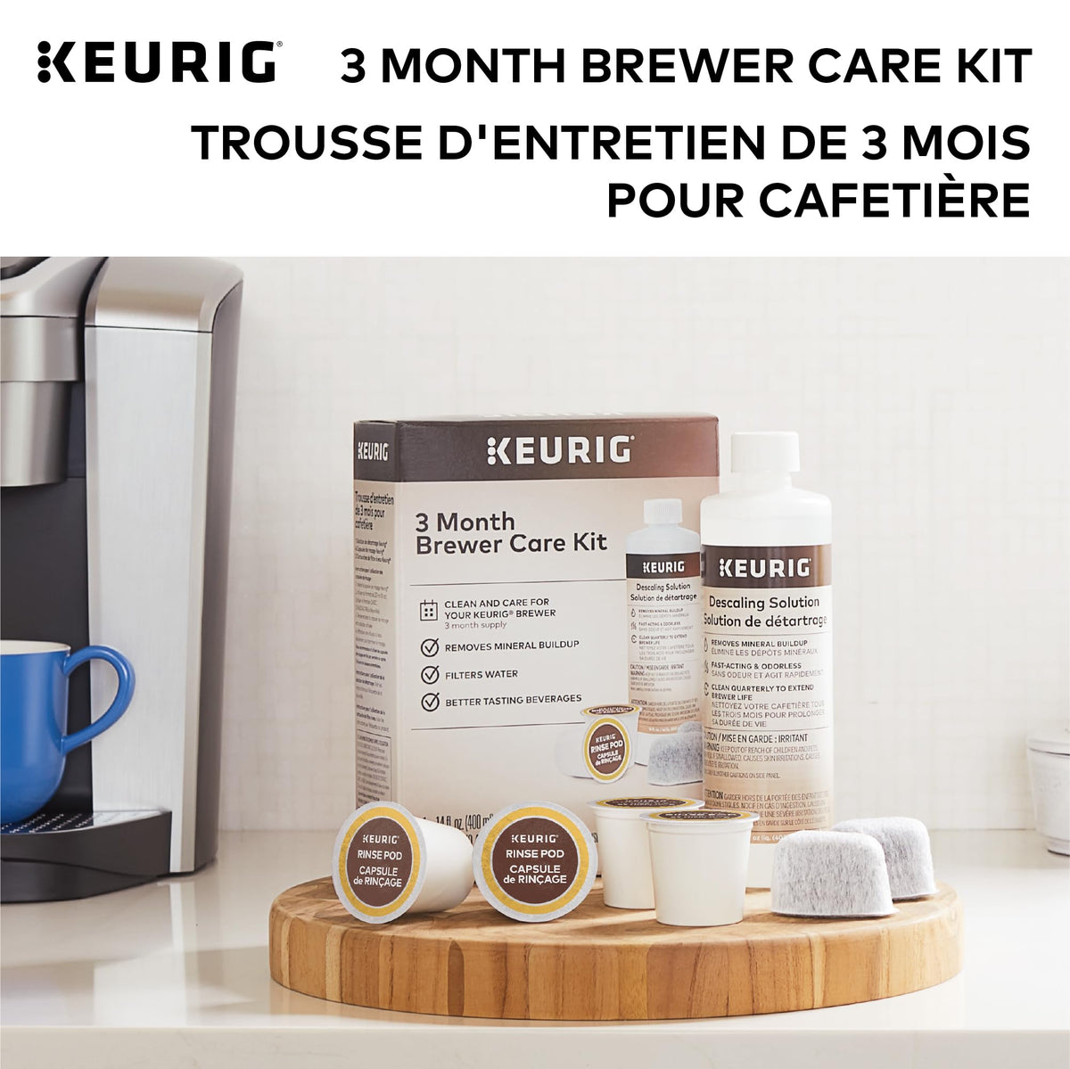 Keurig 3-Month Brewer Maintenance Kit, 7 Count