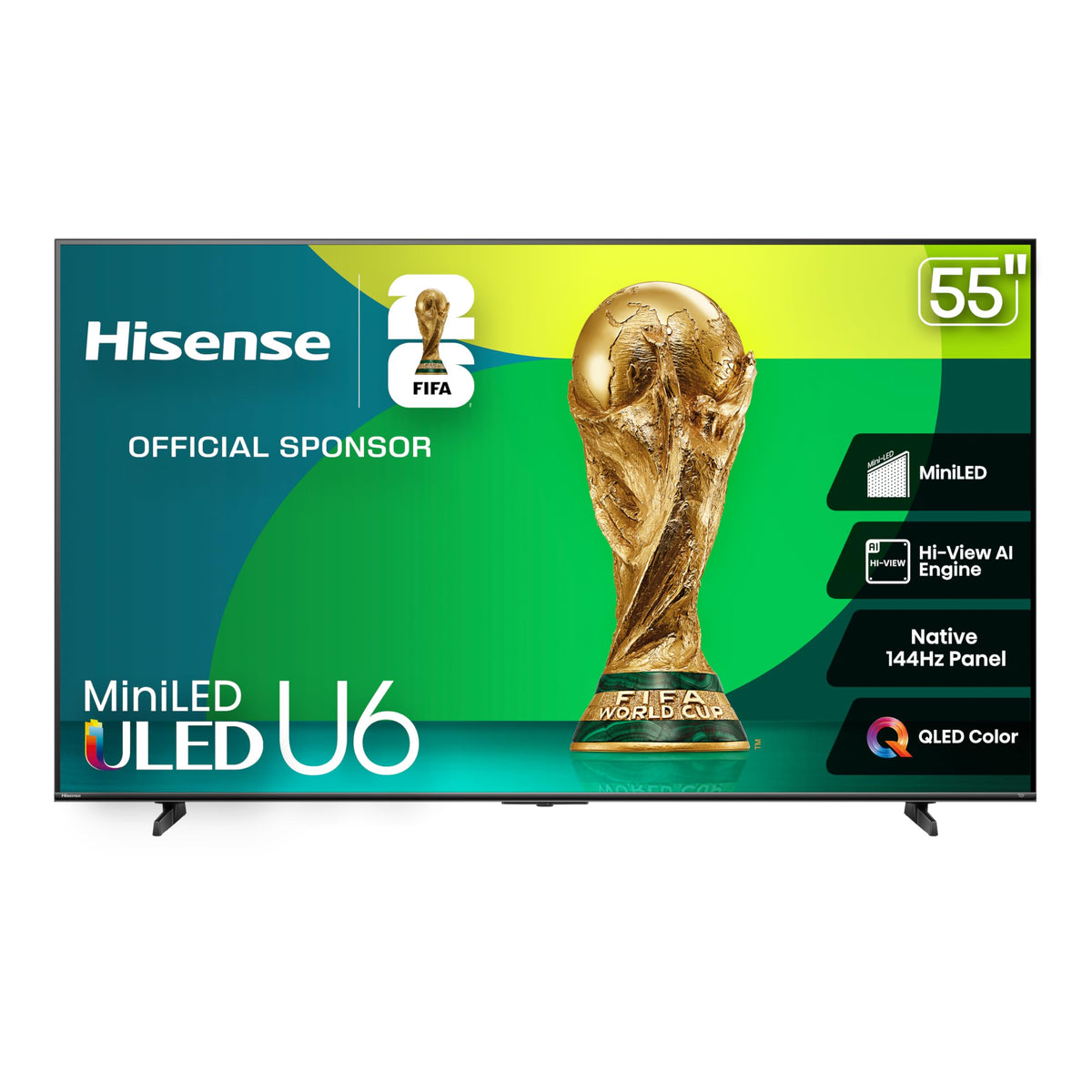Hisense 55U68QF 55" 4K Mini-LED Smart Fire TV, 2025 Model