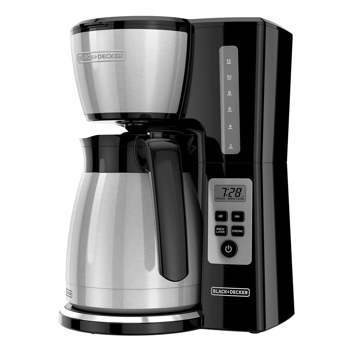 BLACK+DECKER CaféCraft 12-Cup Programmable Coffee Maker, Thermal