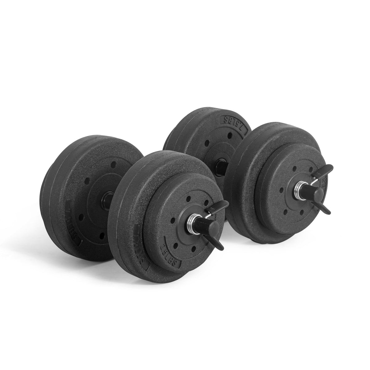 CAP Barbell Adjustable Cement Dumbbell Set, 40 lb, Vinyl Coated