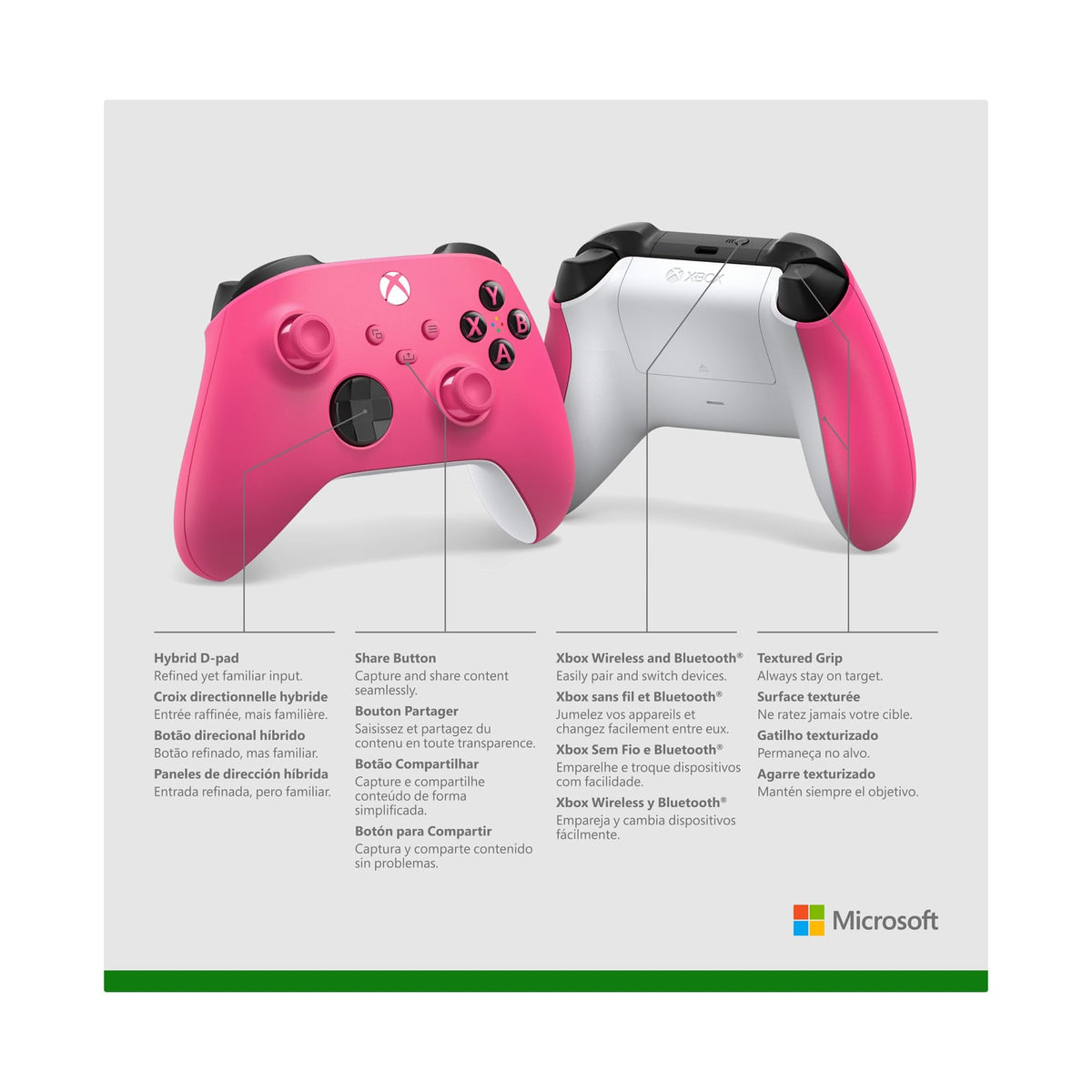 Xbox Core Wireless Controller, Deep Pink
