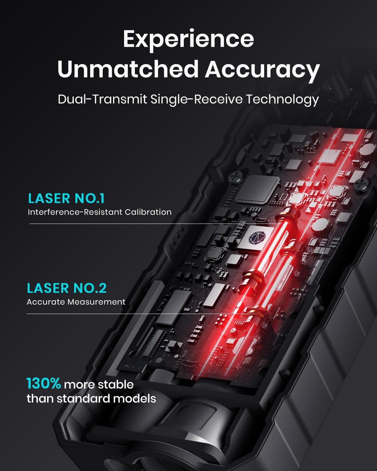 Mileseey Digital Laser Measure, 229 ft