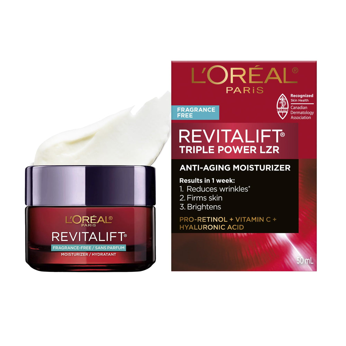 L'Oréal Paris Revitalift Triple Power LZR Day Moisturizer, 50 ml
