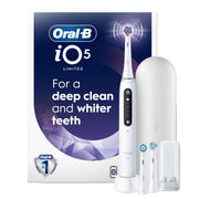 Oral-B iO Series 5 Limited Electric Toothbrush, 3 Brush Heads, White