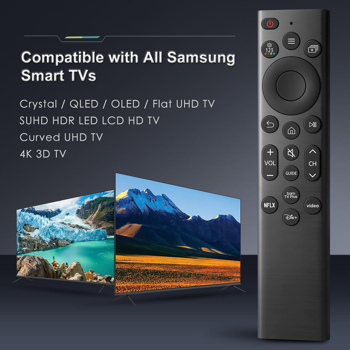 EWO'S Universal Remote for Samsung TVs, 2 Pack