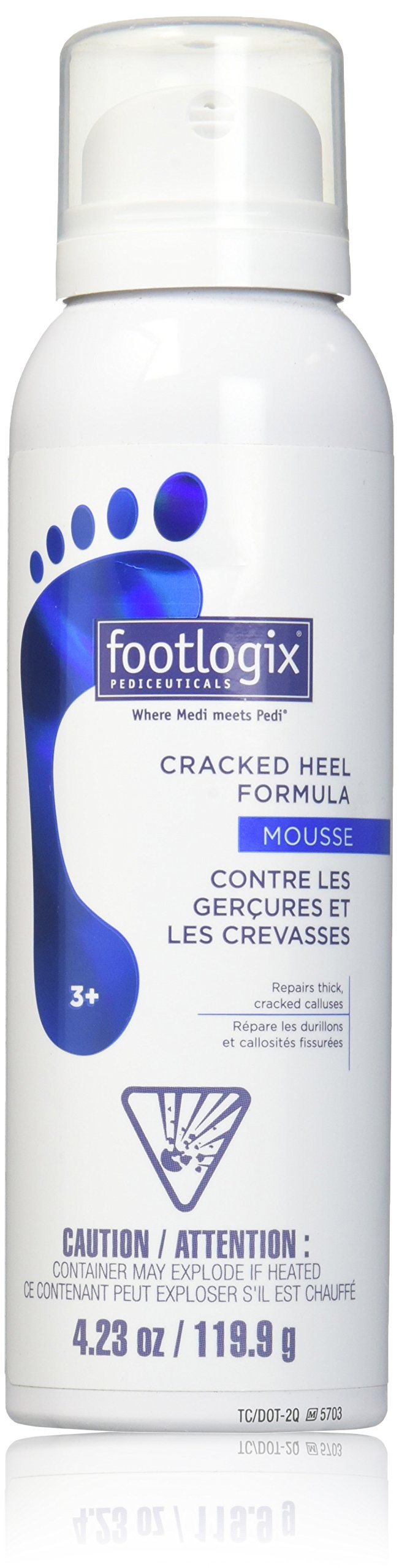 Footlogix Cracked Heel Formula Mousse, 125 mL / 4.2 oz