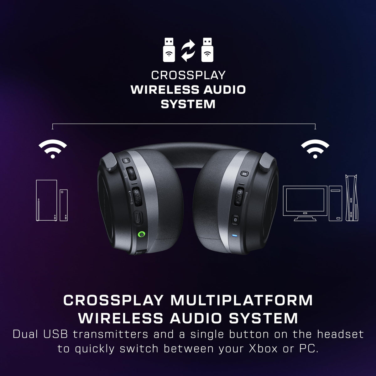 Turtle Beach Stealth 700 Wireless Gaming Headset, Black