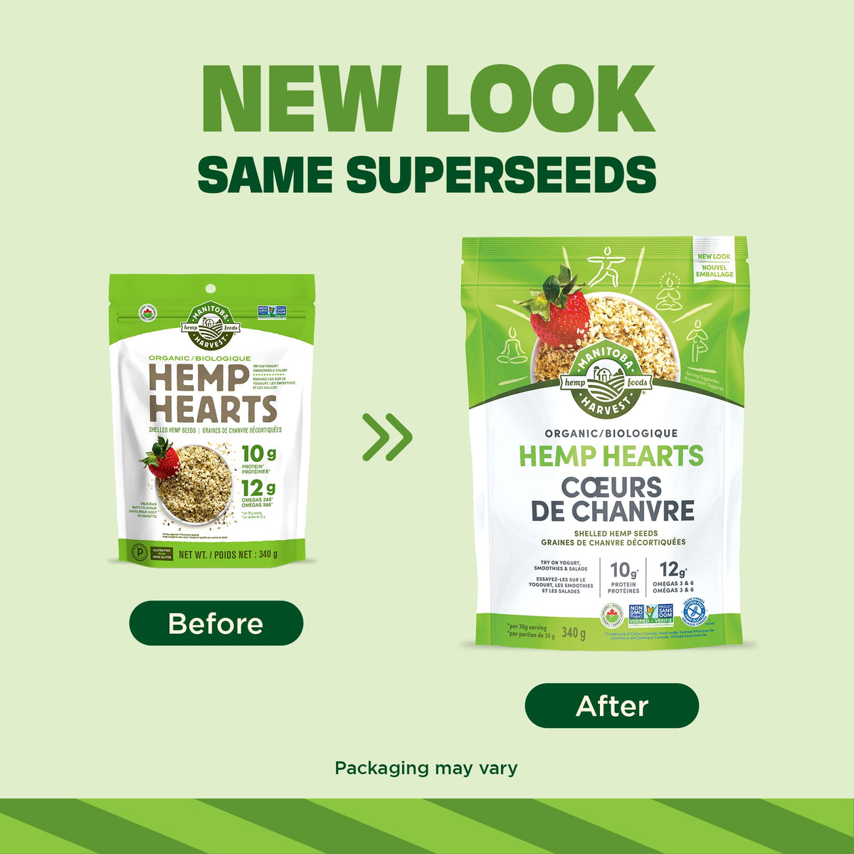 Manitoba Harvest Organic Hemp Hearts Shelled Hemp Seeds, 340 g