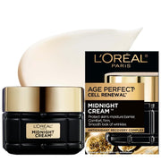 L'Oréal Paris Midnight Night Cream, Age Perfect, 50 ml