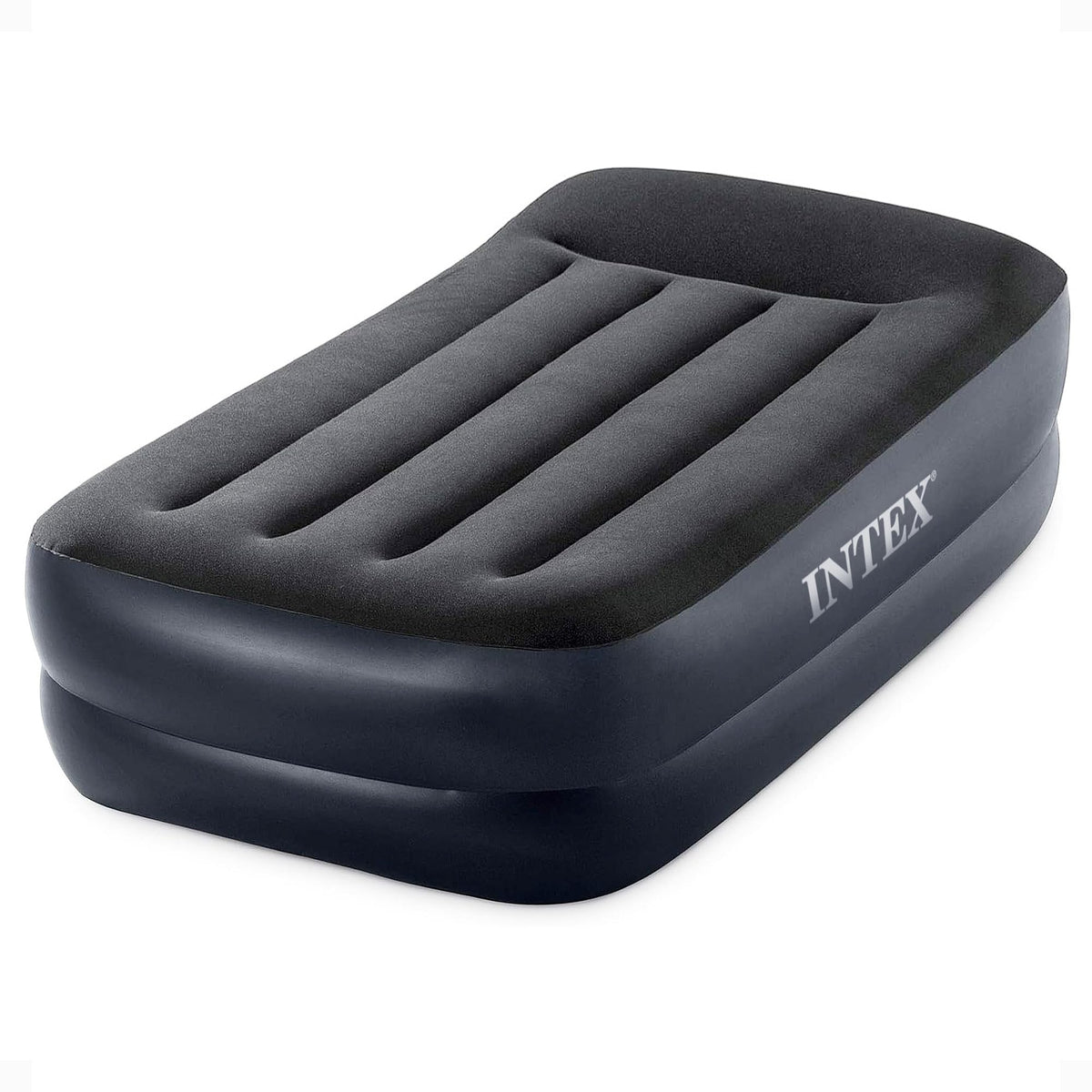 INTEX 64121ED Dura-Beam Plus Pillow Rest Air Mattress with Pump, Twin