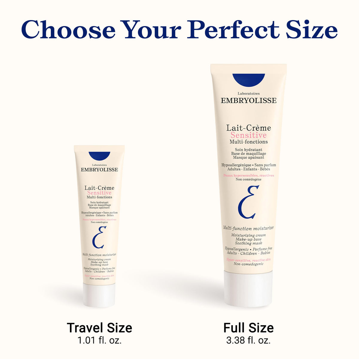 Embryolisse Lait-Crème Sensitive Moisturizer, Fragrance Free, 30 mL
