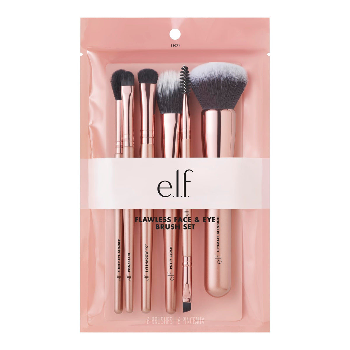 e.l.f. Flawless Face Kit, 6-Piece Brush Collection