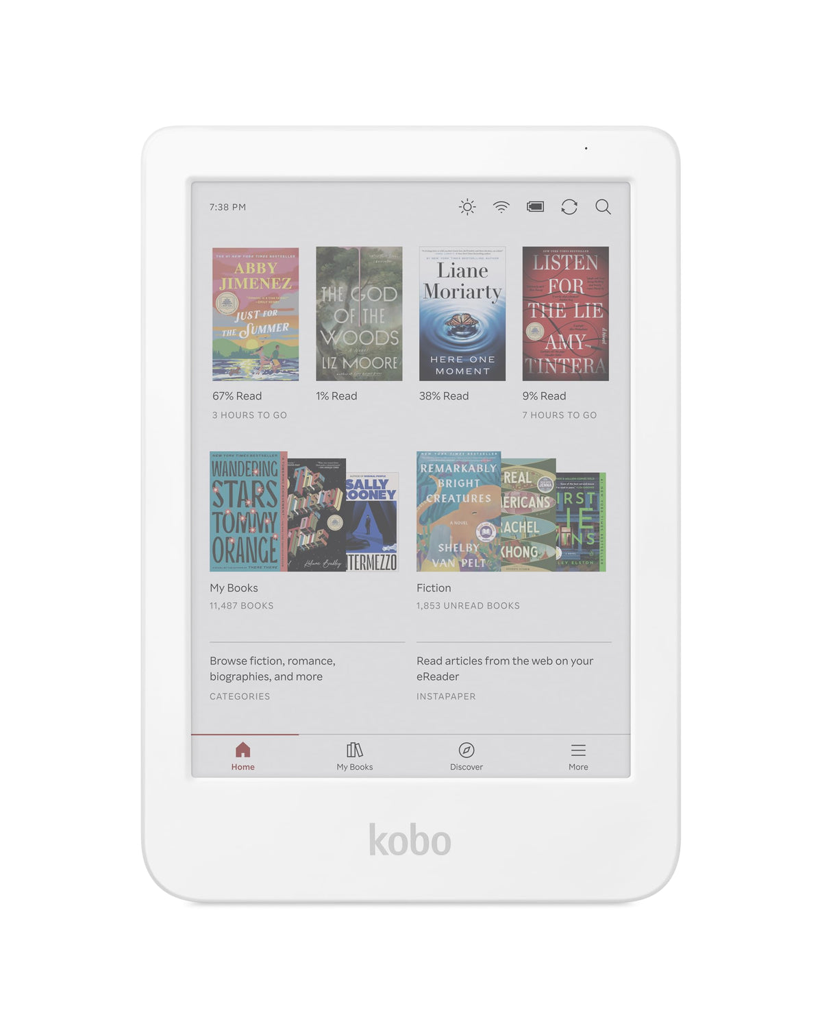 Kobo Clara Colour 6-Inch Colour eReader, 16 GB, White