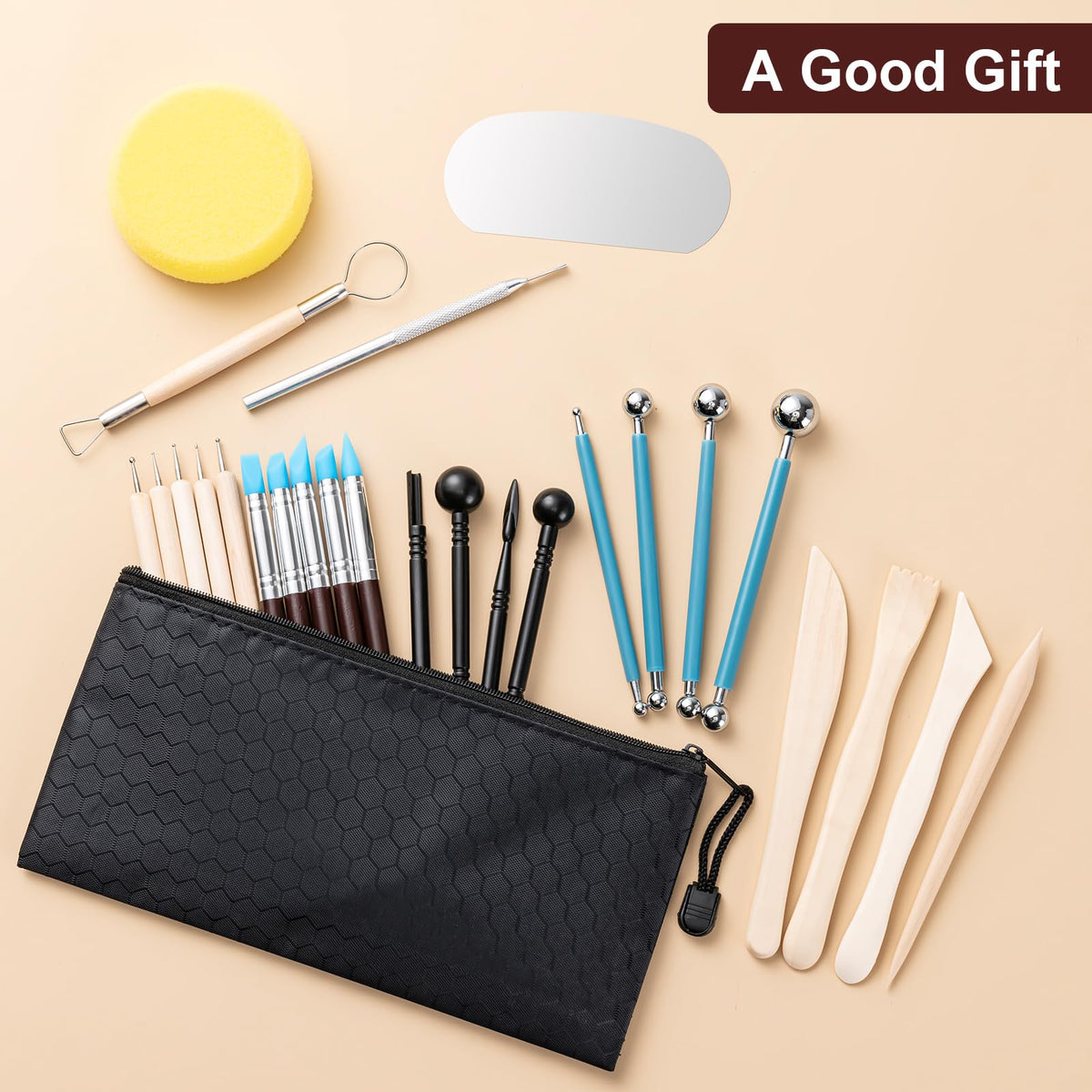 Amrules Clay Tools Kit, 27 Pieces