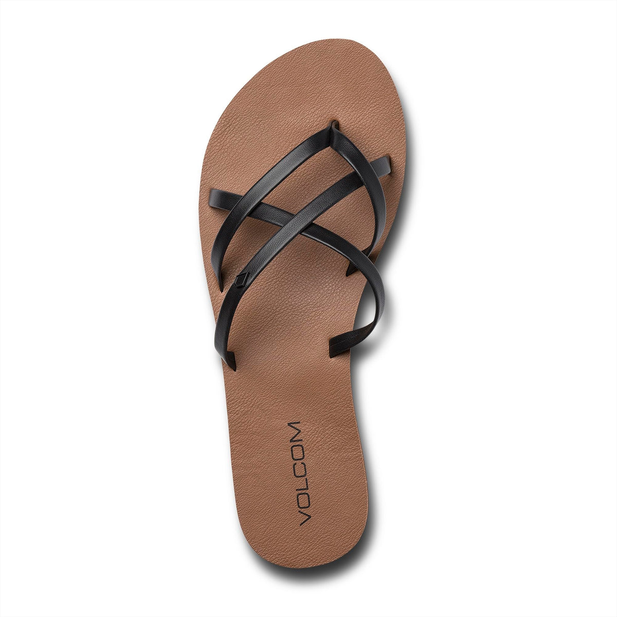 Volcom Women's New School Sandals, Black, 9