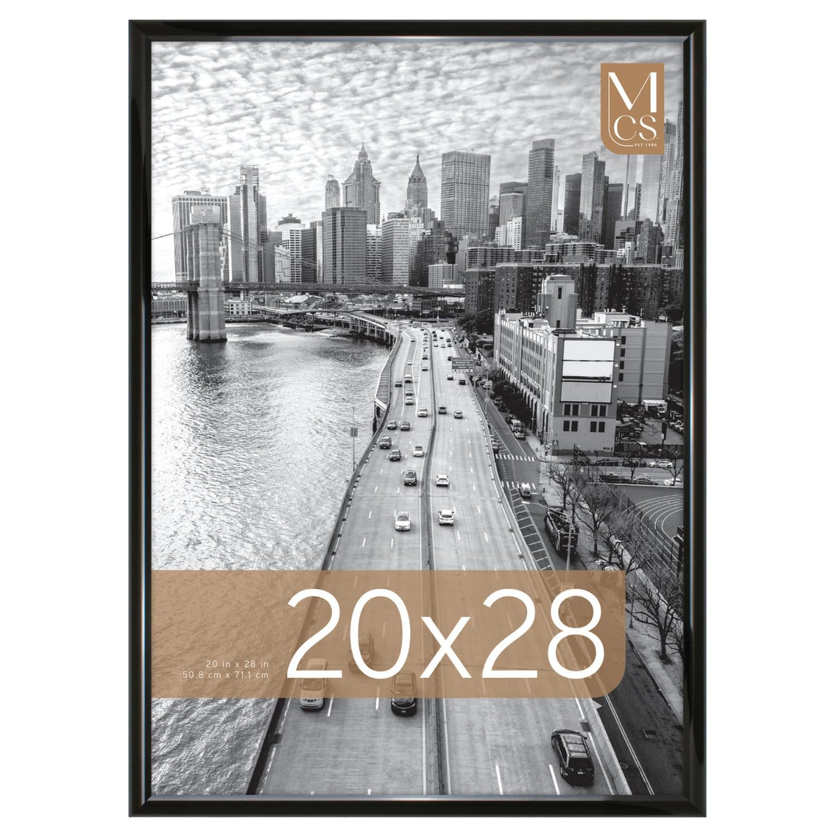 MCS Trendsetter Poster Frame, Black, 20 x 28-Inch