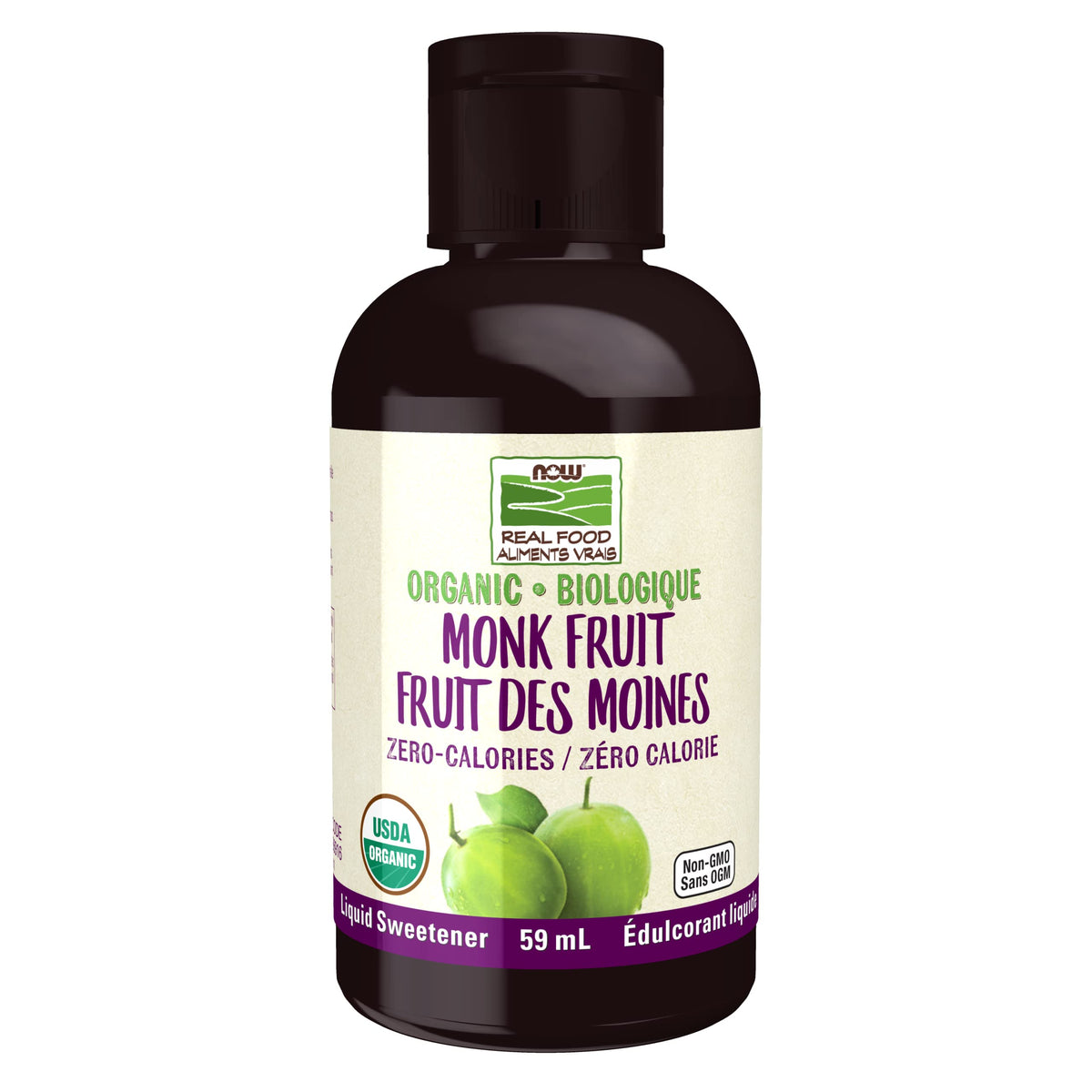Now Foods Organic Monk Fruit Liquid Sweetener, 59 ml