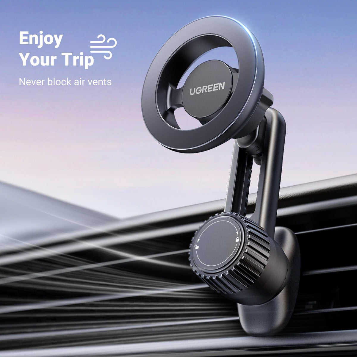 UGREEN MagSafe Car Phone Mount, Not Blocking Air Vent