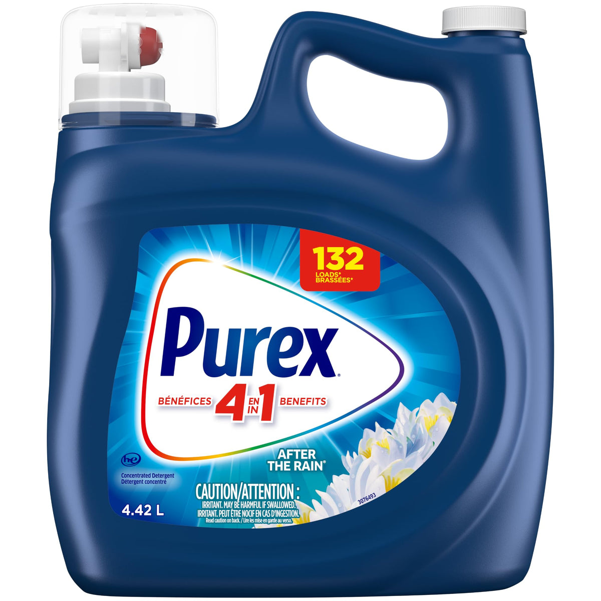 Purex After the Rain Liquid Laundry Detergent, 4.42 L, 132 Loads
