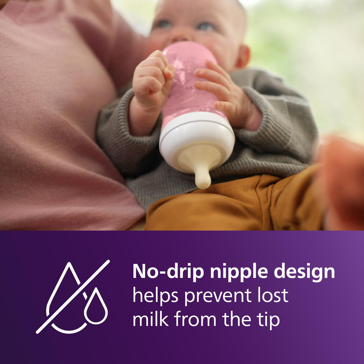 Philips Avent Natural Baby Bottles, Medium Flow, 9 oz, 3-Pack