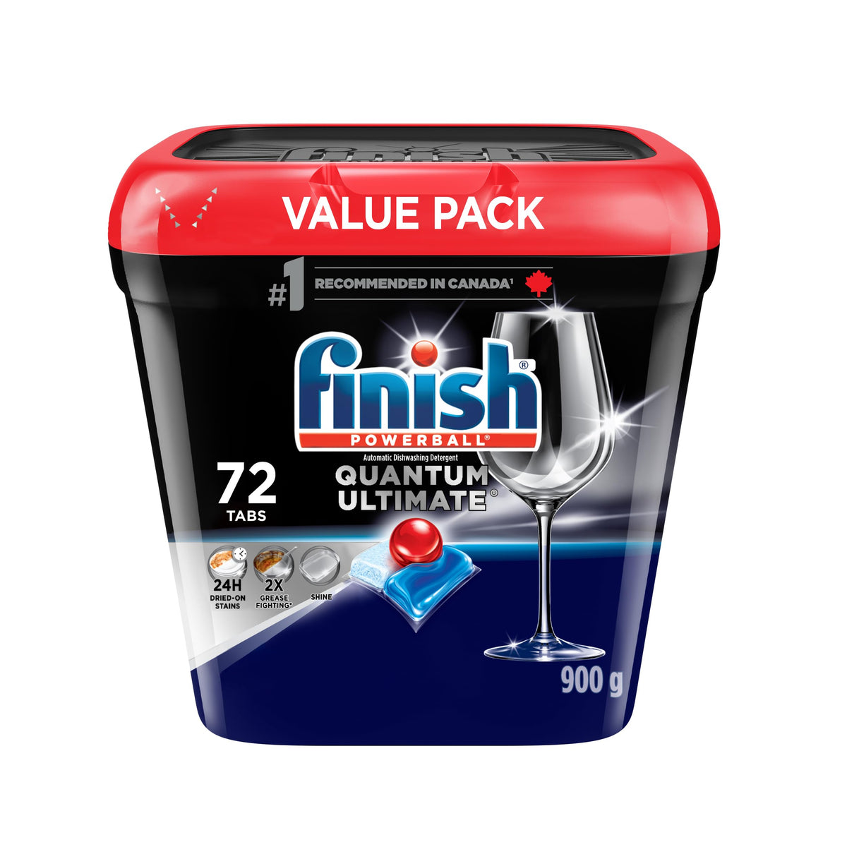 Finish Quantum Ultimate Dishwasher Pods, 72 Count