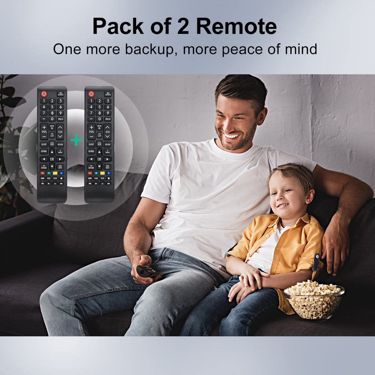 Universal Remote for Samsung TVs, 2 Pack