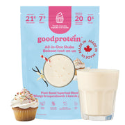 Good Protein Plant-Based All-in-One Shake, Vanilla Cupcake, 880 g