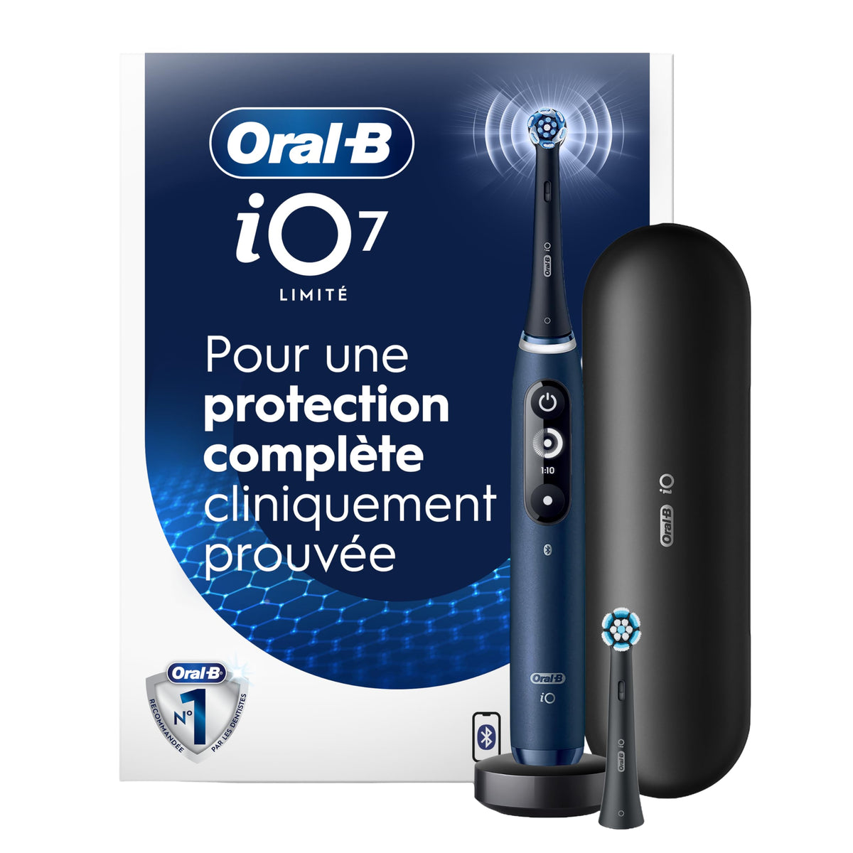Oral-B iO Deep Clean + Protect Electric Toothbrush, Sapphire Blue