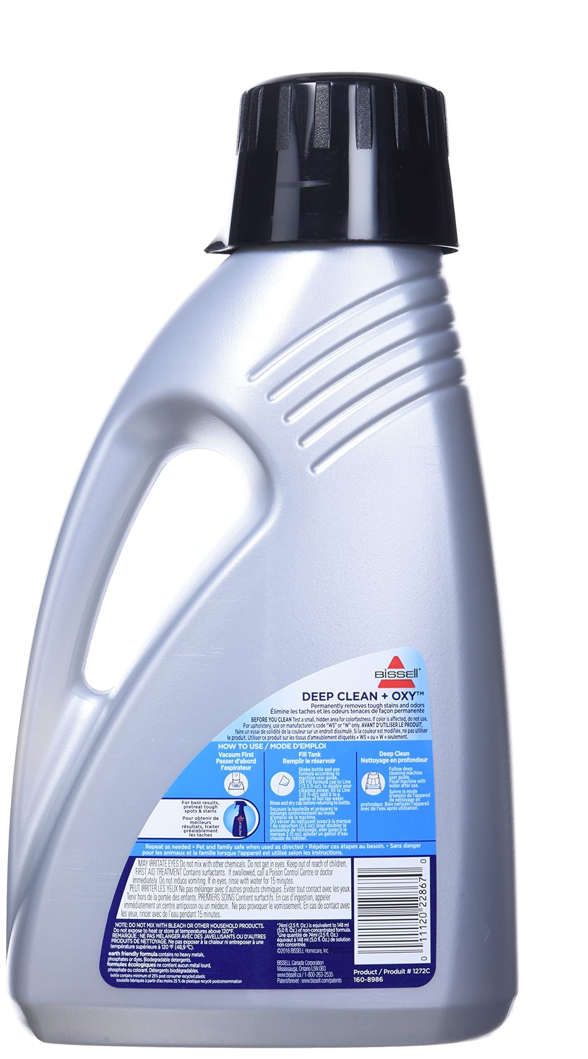 BISSELL 2X Concentrated Deep Clean + Oxy Formula, 1272C