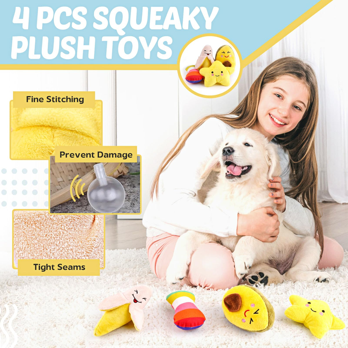 LOYEE Puppy Chew Toy Set, 21 Pieces