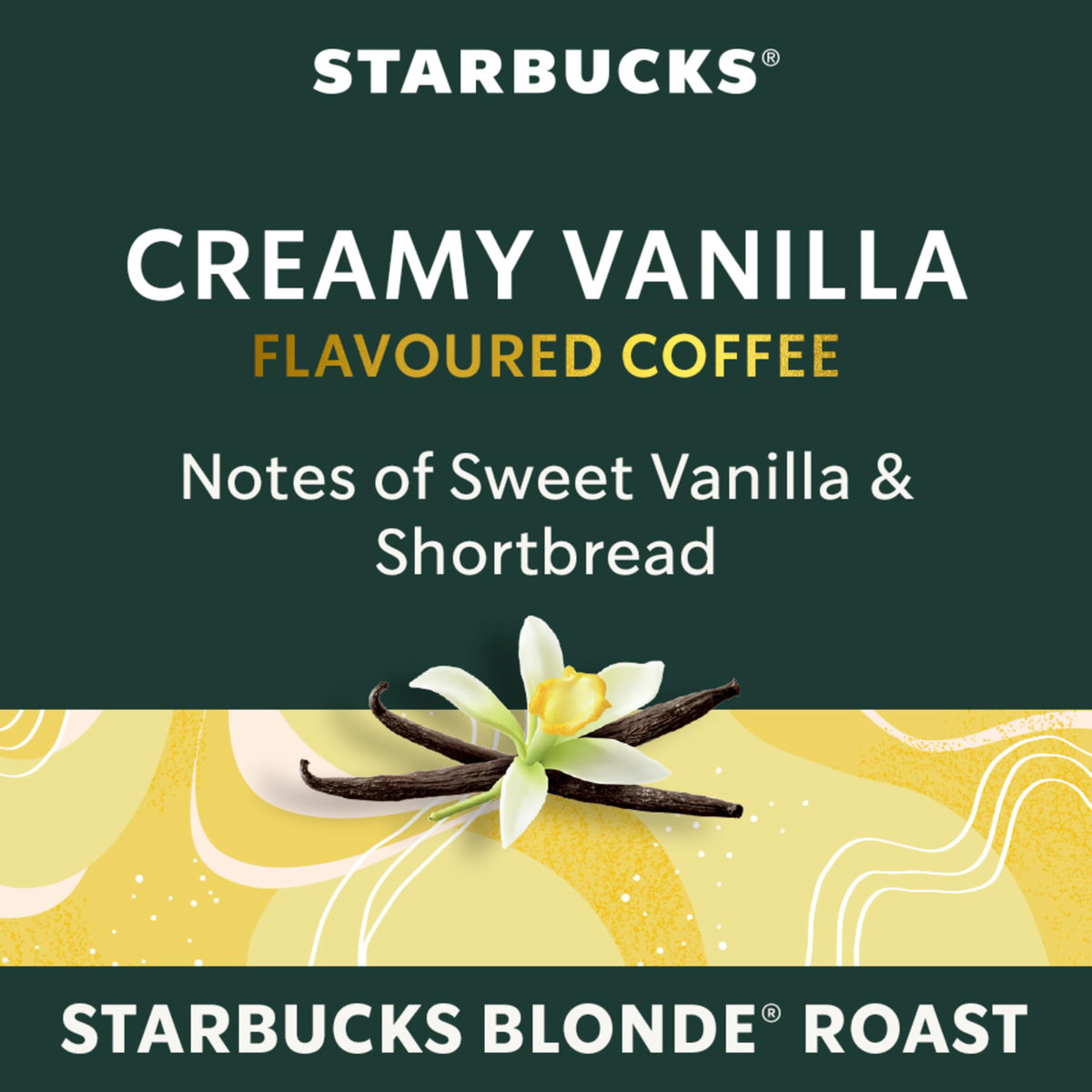 Starbucks Creamy Vanilla Coffee for Nespresso Vertuo, 4 Boxes, 400 g