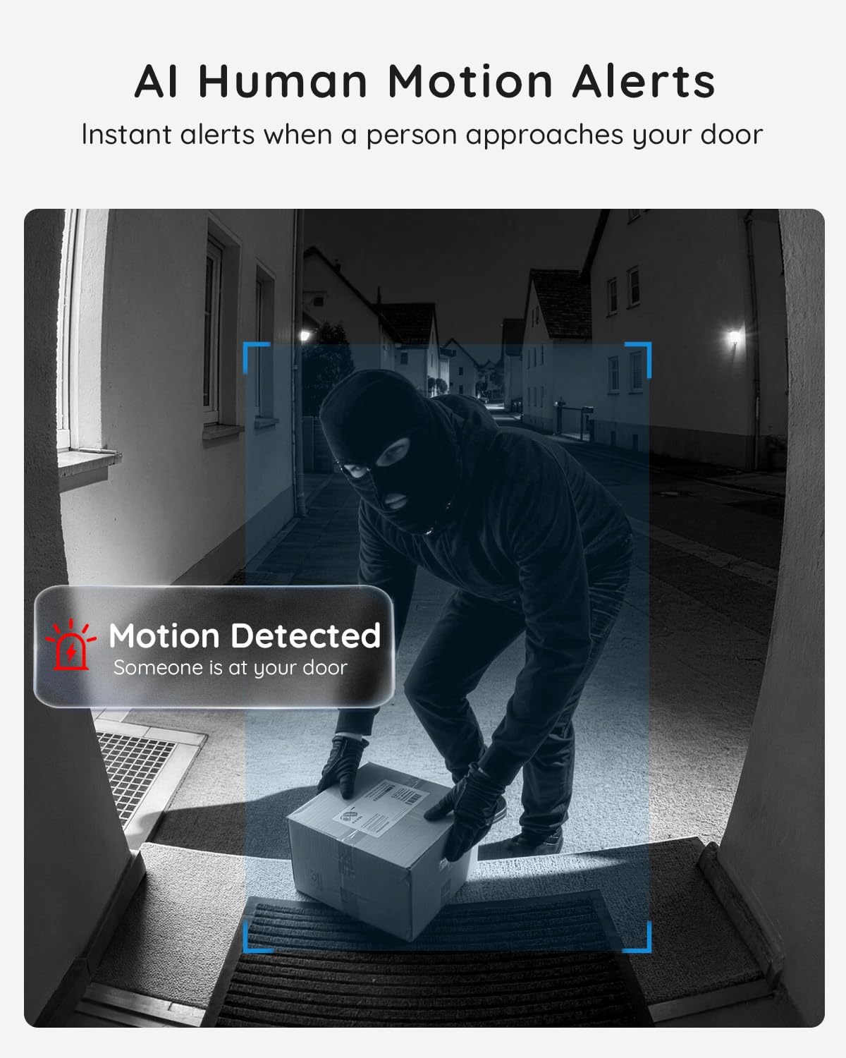 Boifun Wireless Video Doorbell Camera, 2K HD, Battery Powered