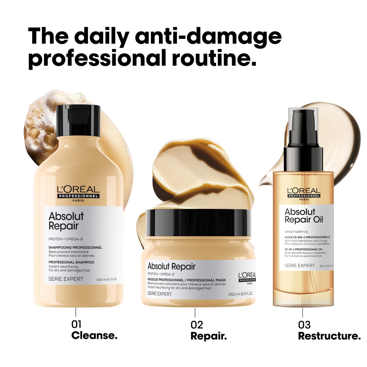 L'Oréal Professionnel Absolut Repair Shampoo for Dry and Damaged Hair