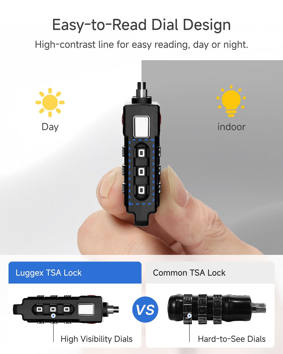 LUGGEX TSA Luggage Lock