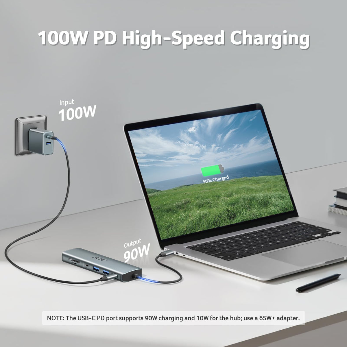 Acer 7 in 1 USB C Hub, 4K HDMI, PD100W