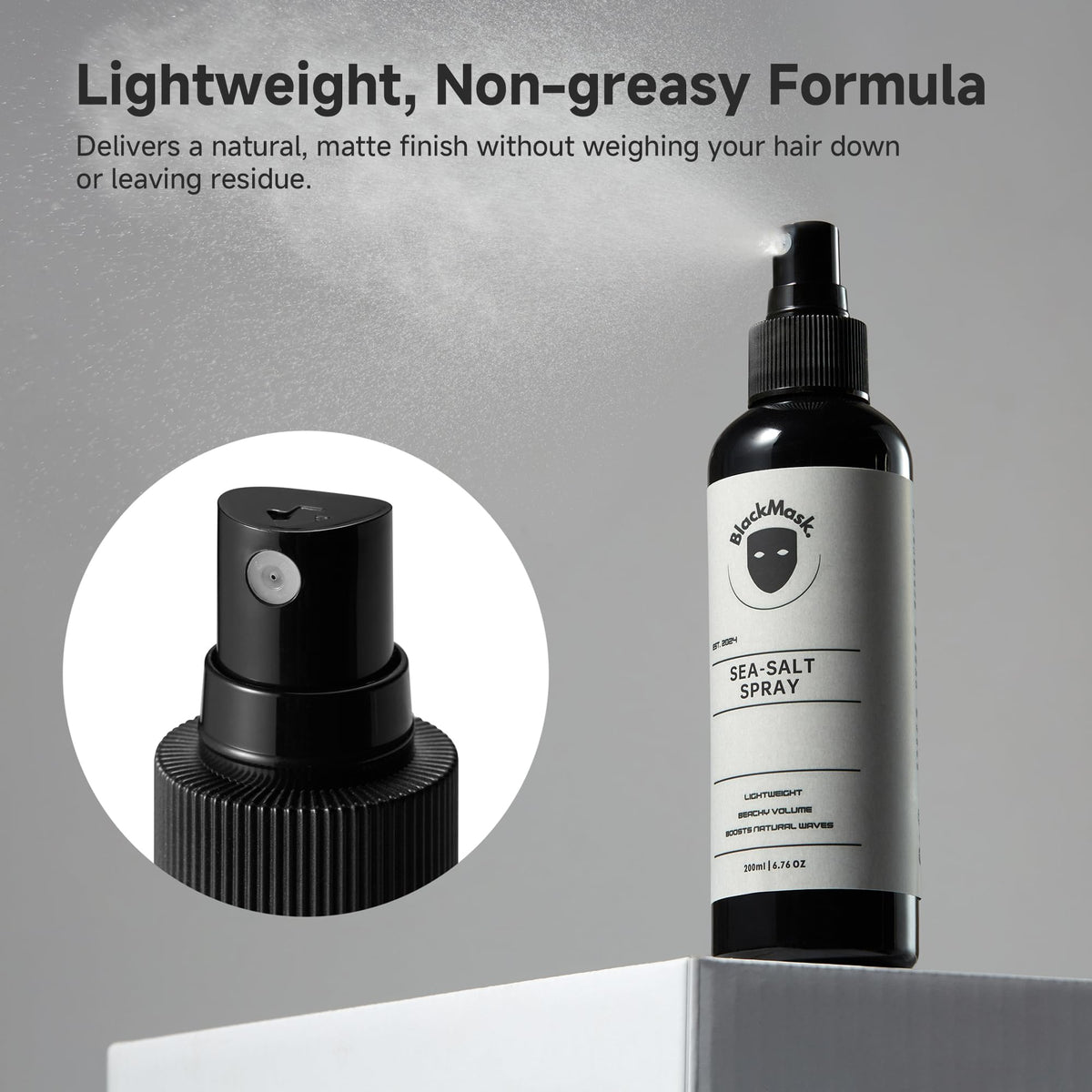 Sea Salt Spray for Men, Beach Wave Texture, Natural Matte Finish