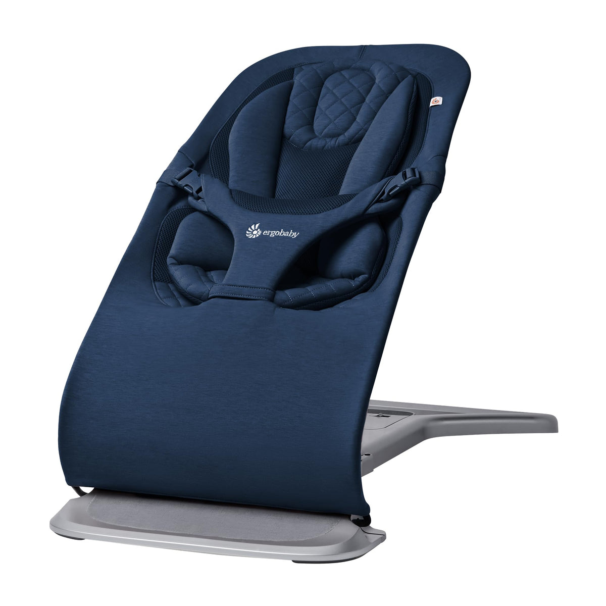 Ergobaby Evolve 3-in-1 Bouncer Seat, 5.5-25 lbs, Midnight Blue