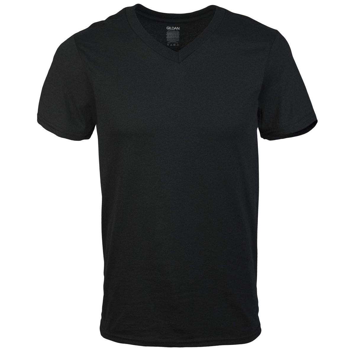 Gildan Men's V-Neck T-Shirts, Assorted, Large, 5 Pack