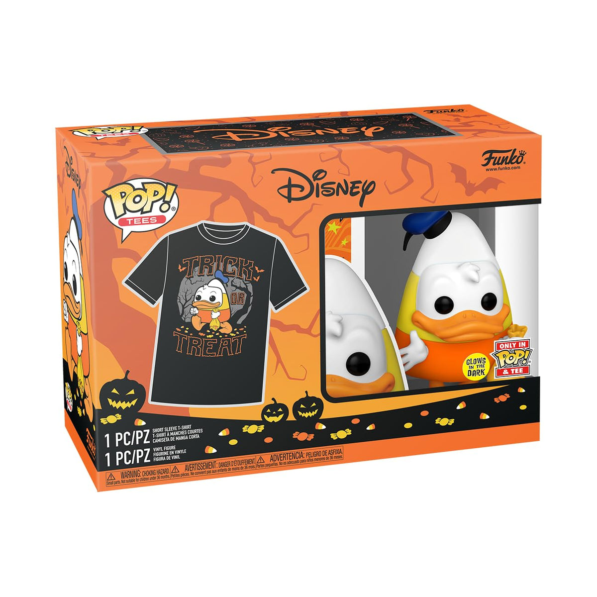 Funko Pop! & Tee Disney Halloween Donald Duck, XS