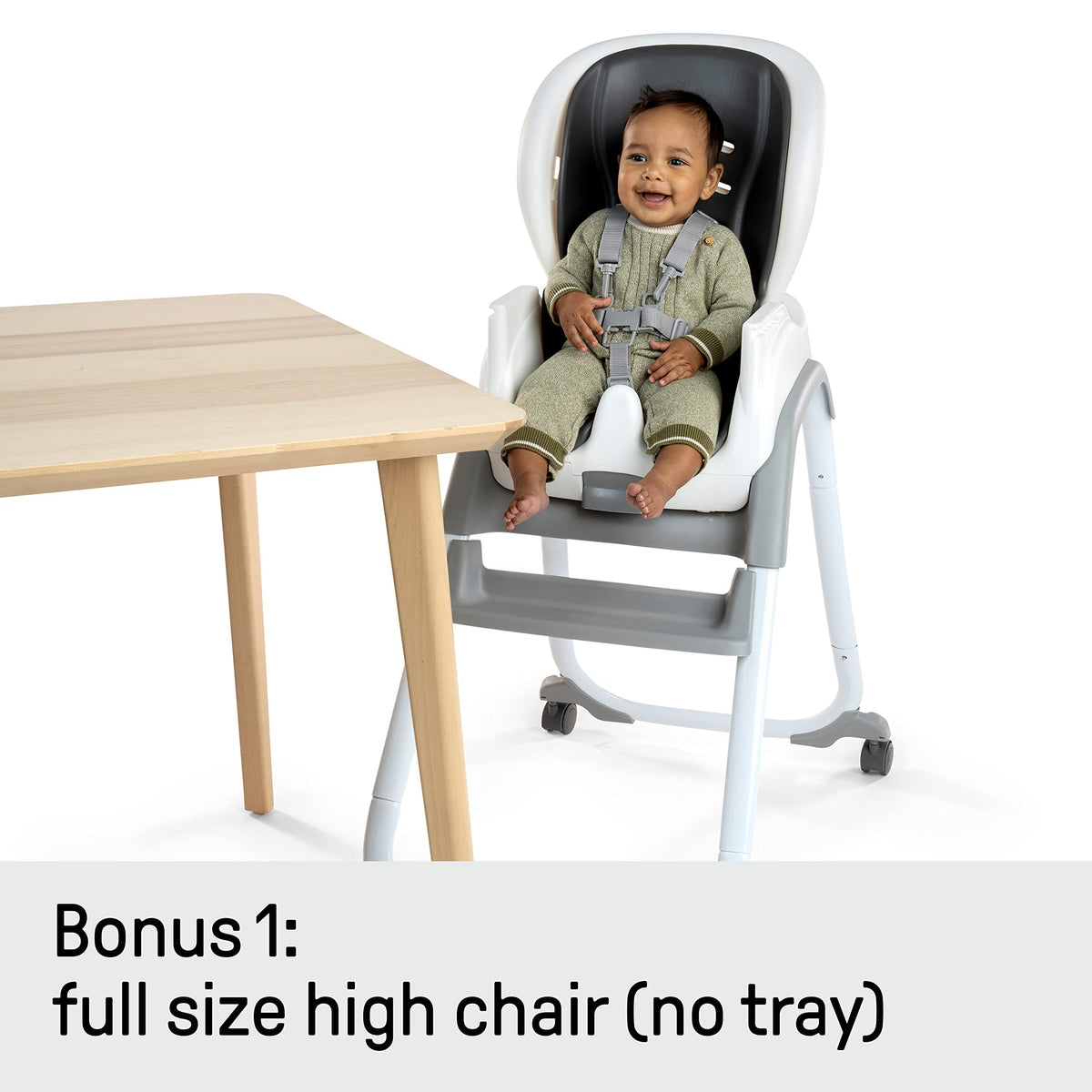 Ingenuity SmartClean Trio Elite 3-in-1 Baby High Chair, Slate