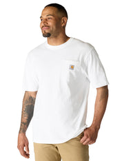 Carhartt Men's K87 Workwear Short Sleeve T-Shirt, White, Large
