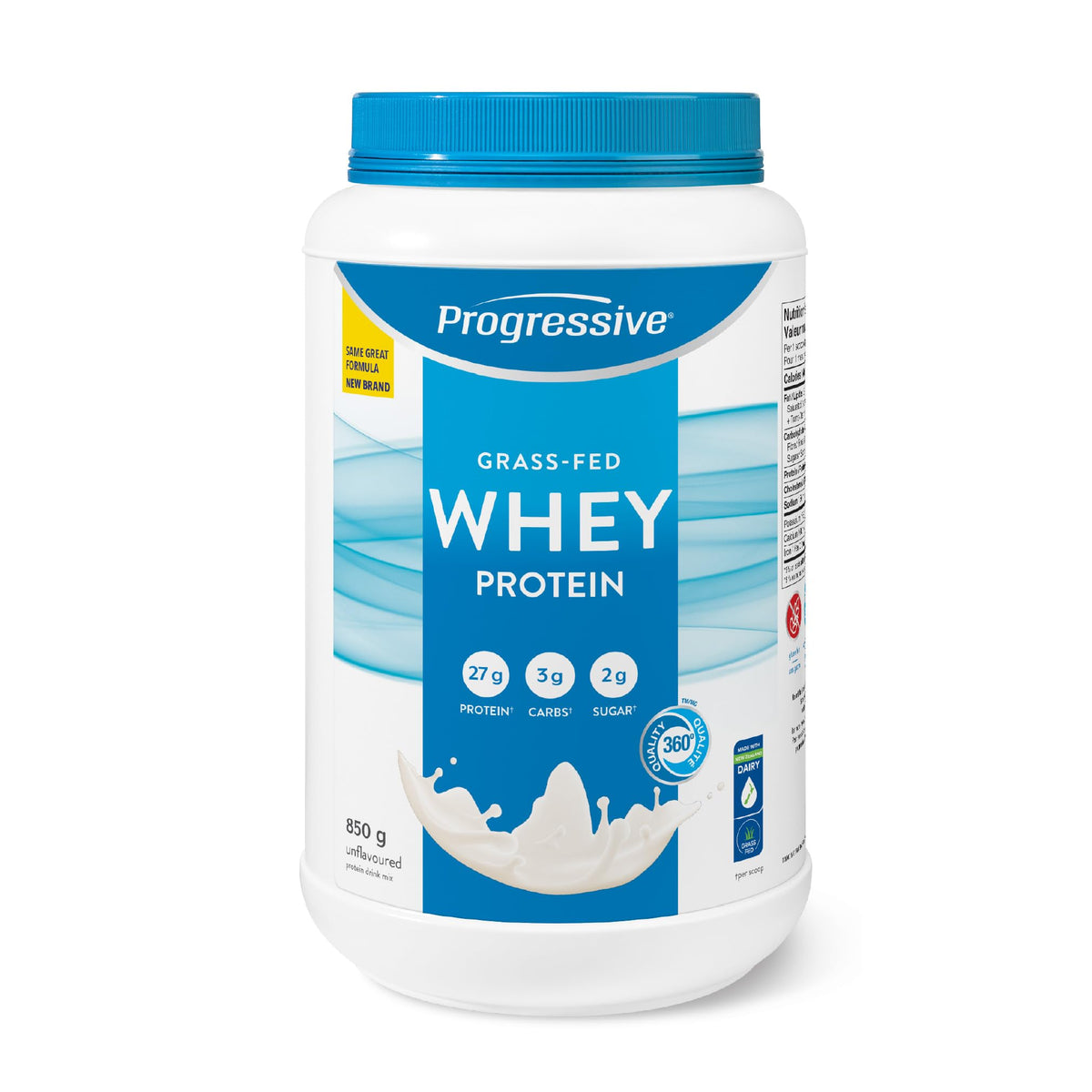 Progressive Grass-Fed 100% Whey Protein Powder, Unflavoured