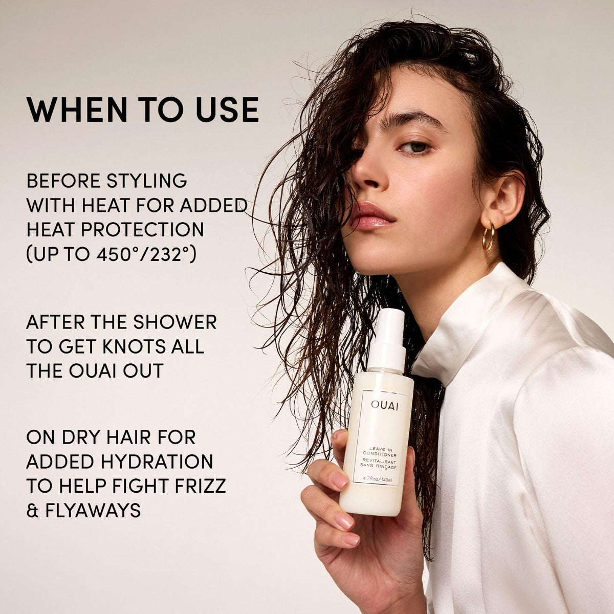 OUAI Leave-In Conditioner and Heat Protectant, 1.5 oz
