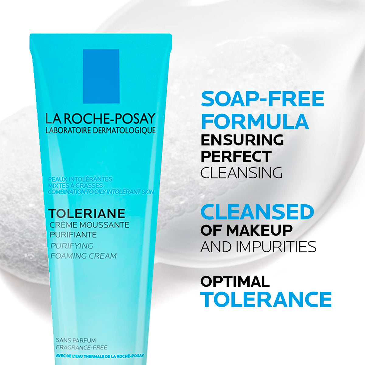 La Roche-Posay Toleriane Purifying Foaming Cream Cleanser, 125 ML