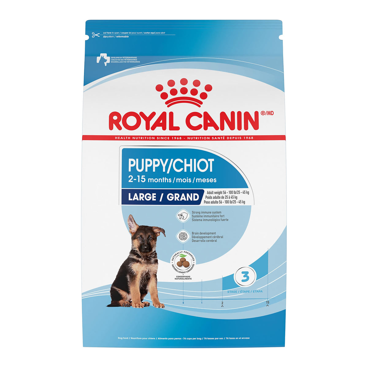 Royal Canin Large Puppy Dry Dog Food, 17 lb