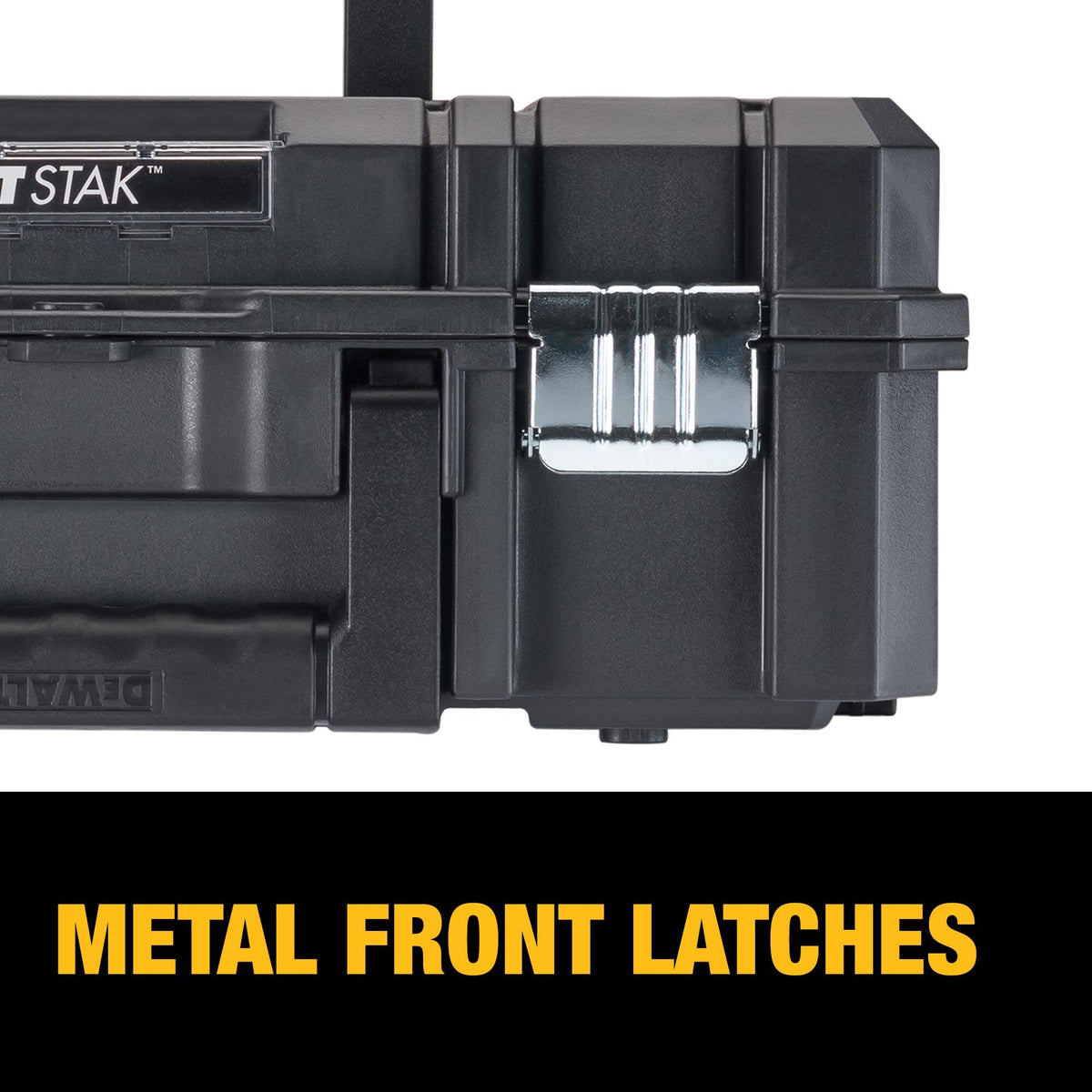 DEWALT TSTAK II Flat Top Tool Box DWST17807, Black