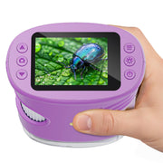 Temodu 1000X Kids' Digital Microscope with 2" Screen, Purple