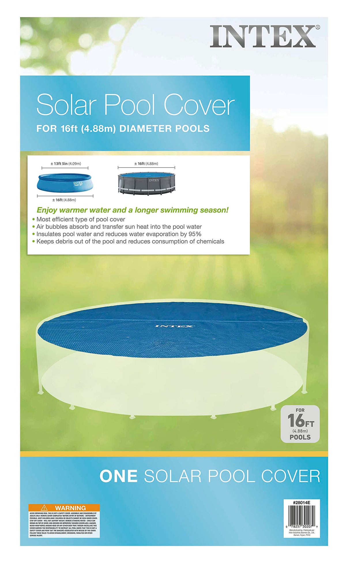 Intex Solar Cover for 16ft Easy Set and Frame Pools