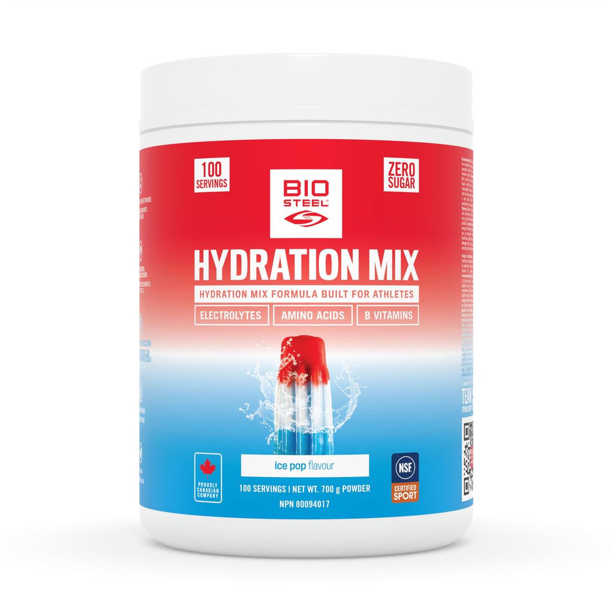 BioSteel Hydration Mix, Ice Pop, 100 Servings